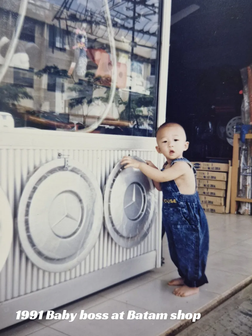 Baby boss at Batam shop
